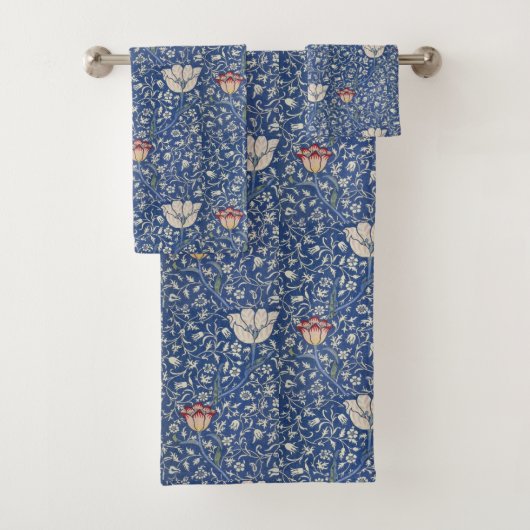 Floral Flowers William Morris Medway Bad Handdoek (Insitu)
