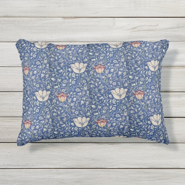  Floral Flowers William Morris Medway Buitenkussen (Voorkant)