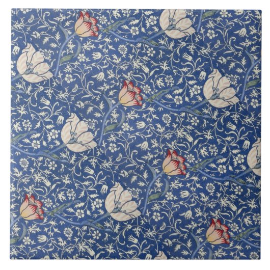  Floral Flowers William Morris Medway Tegeltje (Voorkant)