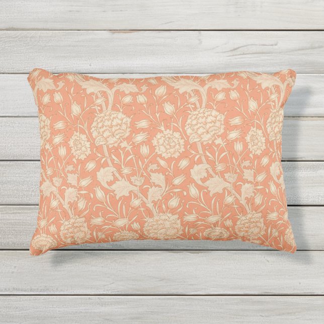 Floral Flowers  William Morris Wild Tulip Buitenkussen (Voorkant)