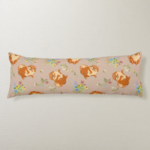 Floral Fluffy Dog Body Pillow Lichaamskussen
