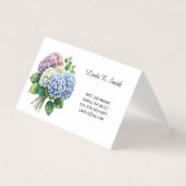 Floral Folded Calling Card Visitekaartje (Voorkant)