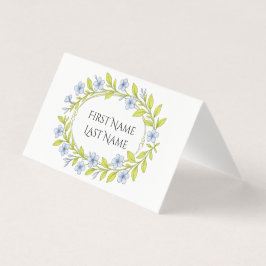 Floral Folded Card for party table Kaart