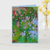 Floral Folded Greeting Card Kaart (Gele Bloem)