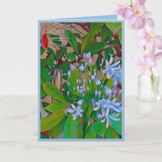 Floral Folded Greeting Card Kaart (Orchidee)