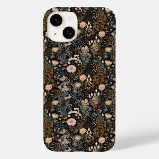 Floral Foliage Botanical Wilde Flowers Case-Mate iPhone Case (Achterkant)