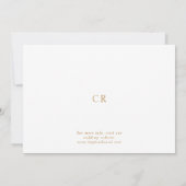 Floral Foliage Waterverf Bruiloft Save the Date Kaart (Achterkant)