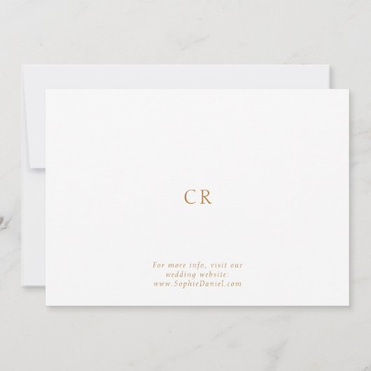 Floral Foliage Waterverf Bruiloft Save the Date Kaart (Achterkant)