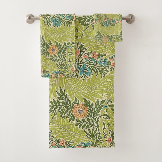 Floral Foliage  William Morris Larkspur Bad Handdoek (Insitu)