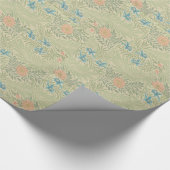Floral Foliage  William Morris Larkspur Cadeaupapier (Hoek)