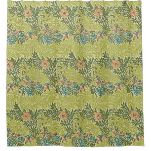Floral Foliage William Morris Larkspur Douchegordijn