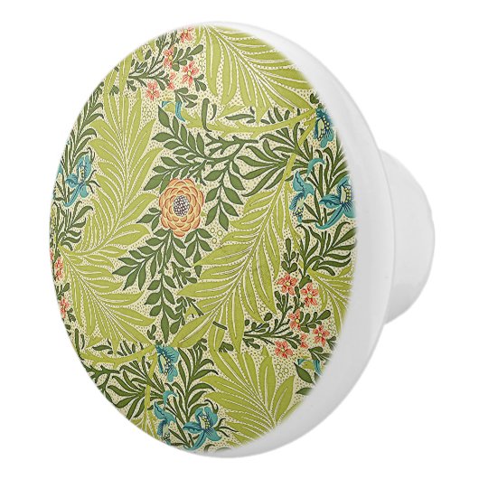 Floral Foliage  William Morris Larkspur Keramische Knop (Rechts)