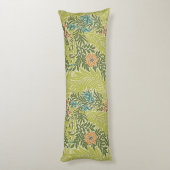 Floral Foliage  William Morris Larkspur Lichaamskussen (Achterkant (Verticaal))