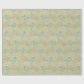 Floral Foliage  William Morris Larkspur Wra Cadeaupapier (Vlak)