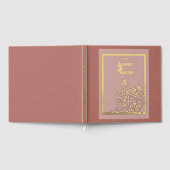 Floral Folie bruiloft gastenboek (Volledig)