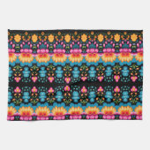 Floral Folk Art Modern Theedoek (Horizontaal)