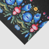 Floral Folk Art Modern Tissuepapier (Detail)