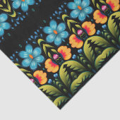 Floral Folk Art Modern Tissuepapier (Detail)