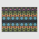 Floral Folk Art Modern Tissuepapier (Voorkant)