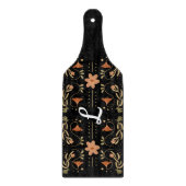 Floral Folk Art Monogram charcuterie Snijplank (Voorkant)
