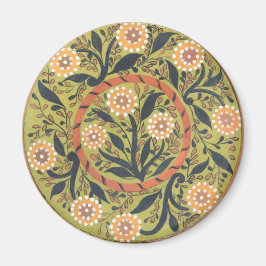 Floral Folk Art Painting Magneet