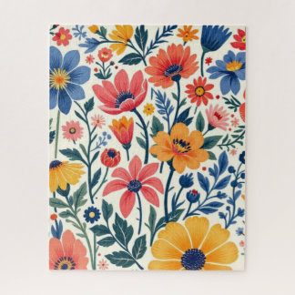 Floral Folk Art Puzzle Legpuzzel