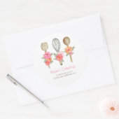 Floral food bedrijf catering product sticker (Envelop)