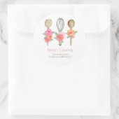 Floral food bedrijf catering product sticker (Tas)