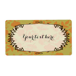 Floral Food Label