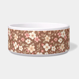 Floral Food/Water pet bowl  Voerbakje