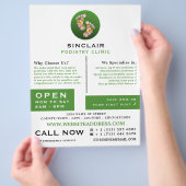 Floral Footprint, Podiatry Clinic, Podiatrist Flyer (Hand)