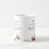  Floral For I know/ Jeremiah 29:11  Personalize Koffiemok (Center)