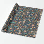 Floral Forest Cadeaupapier (Uitgerold)