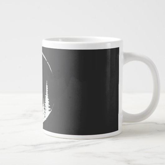 Floral Forest Circle Tree Loing Forest Tree Grote Koffiekop (Rechts)