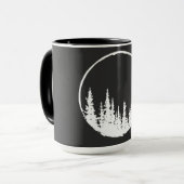 Floral Forest Circle Tree Loing Forest Tree Mok (Voorkant links)