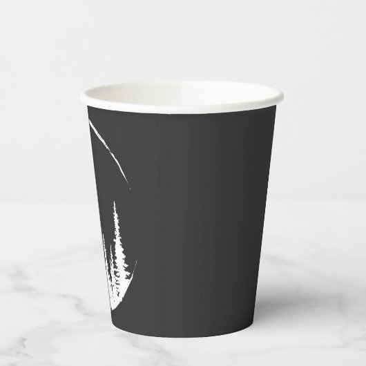 Floral Forest Circle Tree Loing Forest Tree Papieren Bekers (Links)