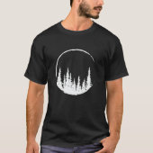 Floral Forest Circle Tree Loing Forest Tree T-shirt (Voorkant)
