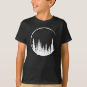 Floral Forest Circle Tree Loing Forest Tree T-shirt (Voorkant)