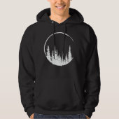 Floral Forest Circle Tree Loving Forest Tree Hoodie (Voorkant)