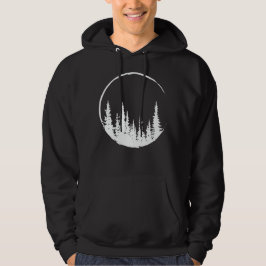 Floral Forest Circle Tree Loving Forest Tree Hoodie
