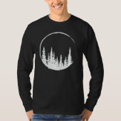 Floral Forest Circle Tree Loving Forest Tree T-shirt (Voorkant)