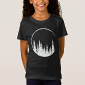 Floral Forest Circle Tree Loving Forest Tree T-shirt (Voorkant)
