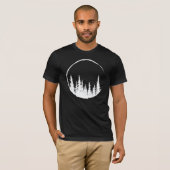 Floral Forest Circle Tree Loving Forest Tree T-shirt (Voorkant volledig)