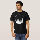 Floral Forest Circle Tree Loving Forest Tree T-shirt (Voorkant volledig)