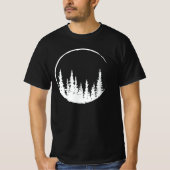 Floral Forest Circle Tree Loving Forest Tree T-shirt (Voorkant)