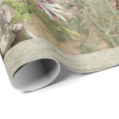 Floral Forest Fox paddenstoelen Ephemera-ontkoppel Cadeaupapier (Rol Hoek)