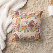 Floral Forest Friends Woodland Animals Pattern Kussen (Deken)