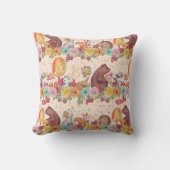 Floral Forest Friends Woodland Animals Pattern Kussen (Voorkant)