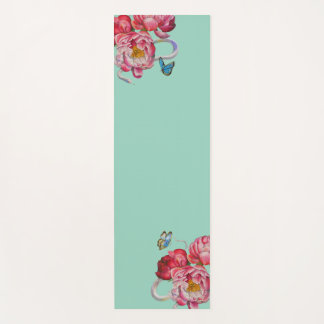 Floral Fortune Yoga Mat – Peony & Serpent Harmony