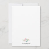 Floral foto - Aankondiging geboorte (Achterkant)